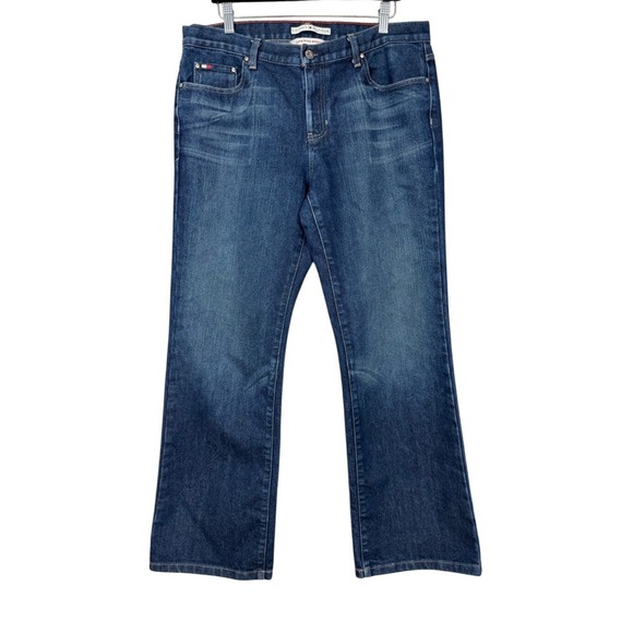 Tommy Hilfiger Denim - Tommy Hilfiger Womens Low Rise Bootcut Jeans Medium Wash Size 14
